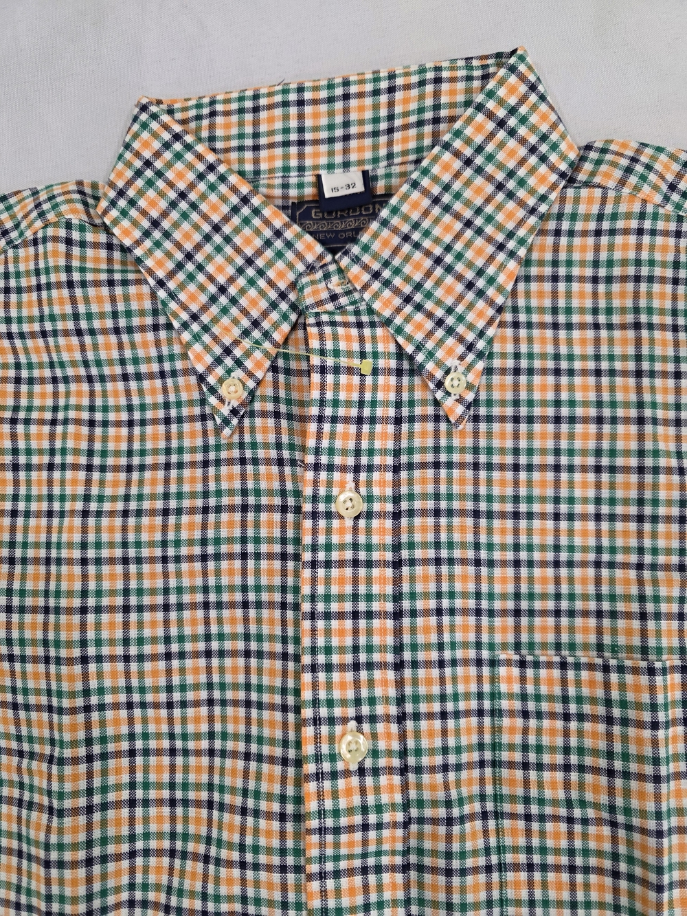 Gordon New Orleans Cotton Collection Casual Formal Shirt Men Size M